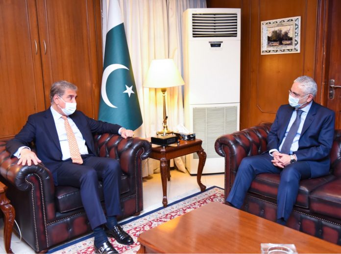 وزیر خارجہ مخدوم شاہ محمود قریشی سےپاکستان میں تعینات مصر کے سفیر ڈاکٹر طارق داہروگ کی ملاقات