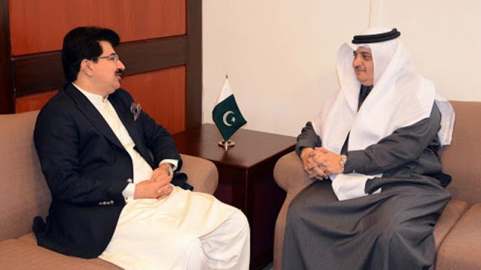 چیئرمین سینیٹ سے سعودی سفیرکی ملاقات