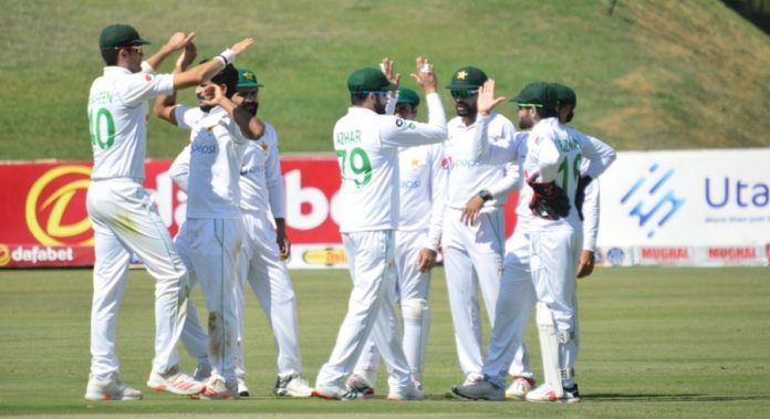 پاکستان نے ہرارے ٹیسٹ میں زمبابوے کو اننگز اور 147 رنز سے ہرا کر سیریز کلین سویپ کر لی