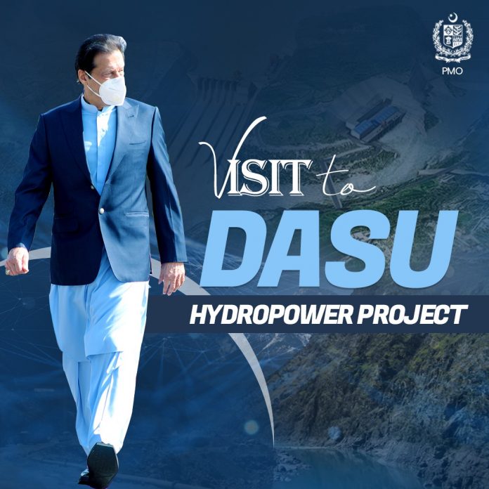وزیر اعظم عمران خان داسو ڈیم پہنچ گئے