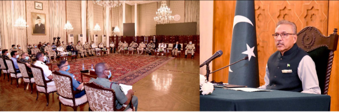 پاکستان امریکہ کو افغانستان کے خلاف اپنے اڈے استعمال کرنے کی اجازت نہیں دے گا، صدر ڈاکٹر عارف علوی کی ،نیشنل سیکورٹی ورکشاپ کورس کےغیرملکی شرکاء سے گفتگو