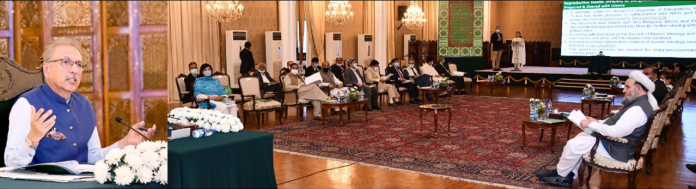 صدر مملکت ڈاکٹر عارف علوی کا پاکستان میں بڑھتی ہوئی آبادی کے خطرے سے متعلق وفاقی ٹاسک فورس کے چوتھے اجلاس سے خطاب صدر مملکت ڈاکٹر عارف علوی کا پاکستان میں بڑھتی ہوئی آبادی کے خطرے سے متعلق وفاقی ٹاسک فورس کے چوتھے اجلاس سے خطاب