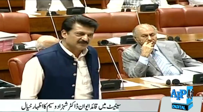 پاکستان کشمیر کی 5 اگست 2019ءکی حیثیت بحال ہونے، پابند سلاسل کشمیریوں کی رہائی اور ڈومیسائلز کی واپسی تک بھارت سےمذاکرات نہیں کرے گا ،پہلی بار کسی وزیراعظم نے آنکھوں میں آنکھیں ڈال کر بات کی اور کھل کر ملک کا موقف بیان کیا ہے،سینیٹر ڈاکٹر شہزاد وسیم