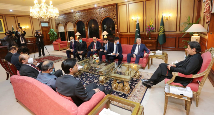 وزیر اعظم عمران خان سے ازبکستان کی سلامتی کونسل کے سیکرٹری لیفٹیننٹ جنرل وکٹر مخمودوف کی ملاقات