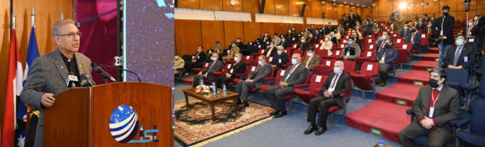 صدر مملکت کا خلائی تحقیق اور انفارمیشن ٹیکنالوجی کے شعبہ میں ترقی کی رفتار بڑھانے کی ضرورت پر زور، ڈاکٹر عارف علوی کا انسی ٹیوٹ آف سپیس ٹیکنالوجی میں بین الاقوامی کانفرنس سے خطاب