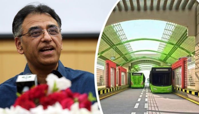 وزیراعظم عمران خان 10دسمبر کو کراچی میں پہلے جدید ٹرانسپورٹ سسٹم کا افتتاح کریں گے،وفاقی وزیر برائے منصوبہ بندی اسد عمر کا ٹویٹ