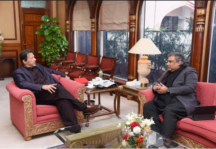 وزیر اعظم عمران خان سے وفاقی وزیر بحری امور سید علی حیدر زیدی کی ملاقات