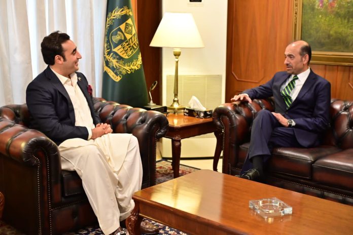 وزیر خارجہ بلاول بھٹو زرداری سے امریکی نمائندہ خصوصی برائے تجارتی امور دلاور سید کی ملاقات