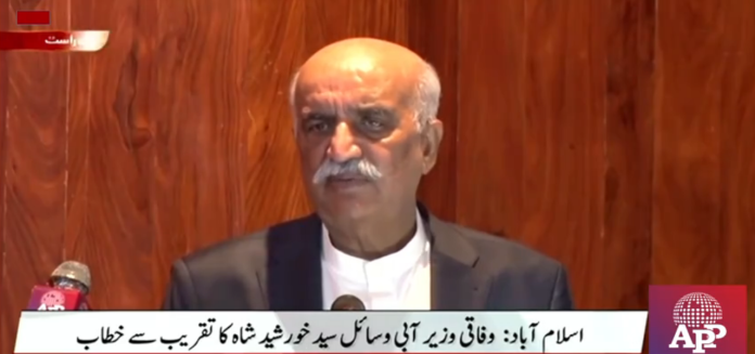 زرعی شعبے کی ترقی کے لئے آبی ذخائر کی تعمیر پر توجہ دینے کی ضرورت ہے ، سید خورشید شاہ
