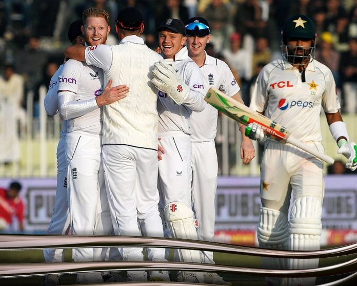 پاکستان اور انگلینڈ کی کرکٹ ٹیموں کے درمیان راولپنڈی ٹیسٹ دلچسپ مرحلے میں داخل ہو گیا
