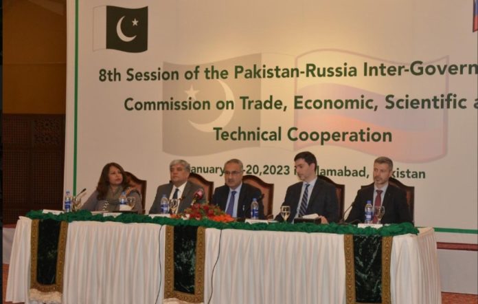 پاکستان روس بین الحکومتی کمیشن برائے تجارت، اقتصادی، سائنسی اور تکنیکی تعاون کا 8واں اجلاس