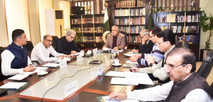 وزیر خزانہ کی زیر صدارت اجلاس ،نیلور ہائٹس۔ 1 پروجیکٹ کی بیلٹنگ 8 مئی سے پہلے مکمل کرنے کی ہدایت