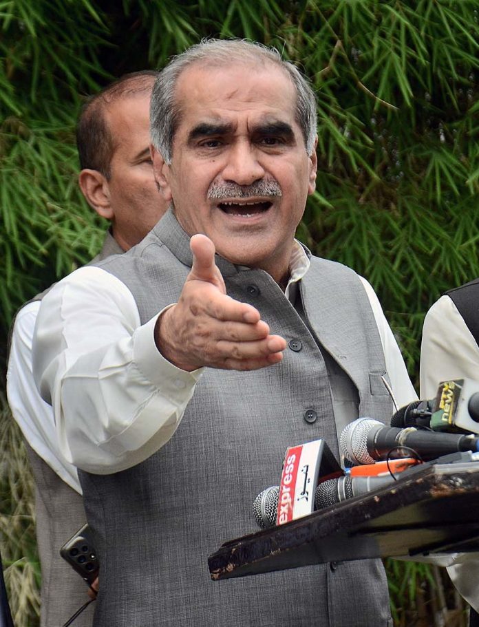 پی ٹی آئی کے شرپسندوں نے وہ کام کیا جو پاکستان کا دشمن بھی نہ کر سکا، خواجہ سعد رفیق