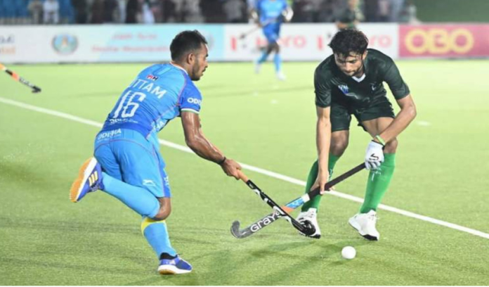 ہاکی جونیئر ایشیا کپ،پاکستان اور بھارت کے درمیان اہم میچ 1-1 گول سے برابر