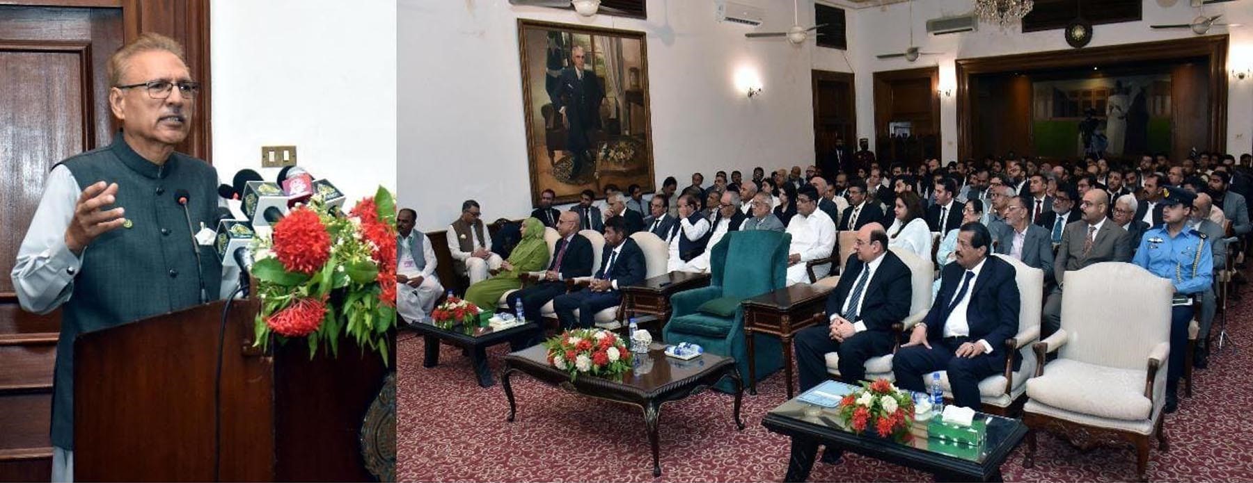 انشورنس کمپنیاں صحت اور زراعت کے شعبوں میں خدمات کو وسعت دیں اور عوام تک رسائی بڑھانے کے لیے جدید ٹیکنالوجی سے استفادہ کریں ۔صدر مملکت ڈاکٹر عارف علوی کا سمینار سے خطاب