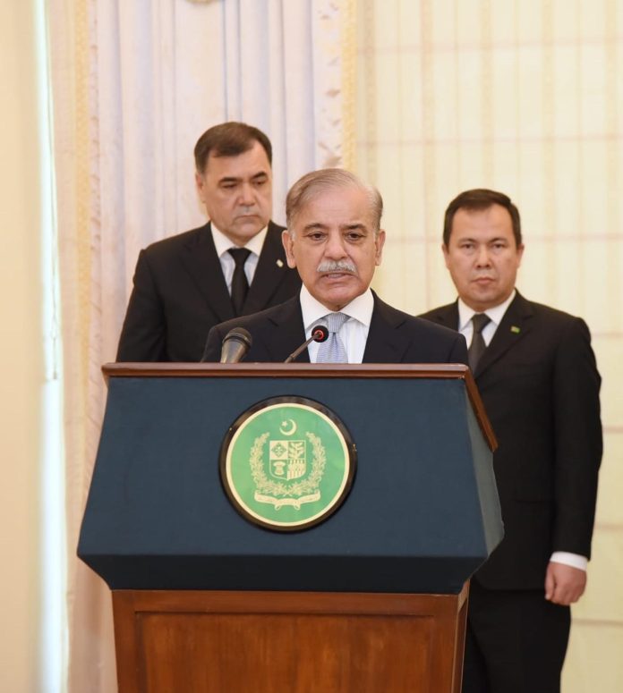 تاپی گیس پائپ لائن مشترکہ عملدرآمد منصوبے کےمعاہدے پردستخط،منصوبے سےعلاقائی تعاون اور خوشحالی کے نئےدور کاآغاز ہو گا، وزیراعظم شہباز شریف کا تقریب سےخطاب