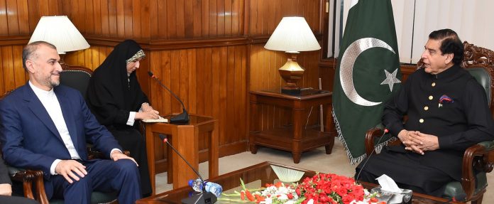 پاکستان اور ایران مذہب، اخوت، ثقافت اور تاریخ کے لازوال رشتوں میں بندھے ہوئے ہیں ، سپیکر قومی اسمبلی راجہ پرویز اشرف سے ایرانی وزیر خارجہ کی ملاقات راجہ پرویز اشرف