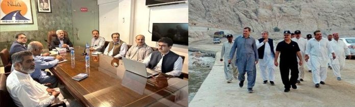 سیکرٹری مواصلات و چیئرمین این ایچ اے کا بلوچستان کا دورہ