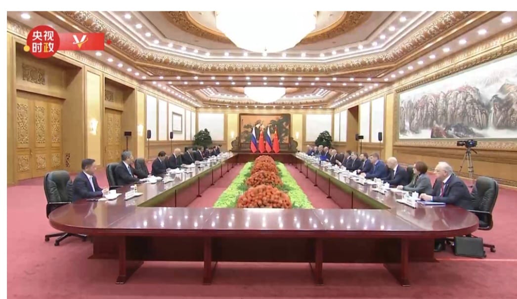 چینی صدر شی جن پنگ اور روسی صدر ولادی میر پیوٹن کی ملاقات
