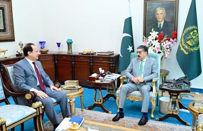 نگران وزیراعظم انوار الحق کاکڑ سے نگران وفاقی وزیر برائے صحت کی ملاقات