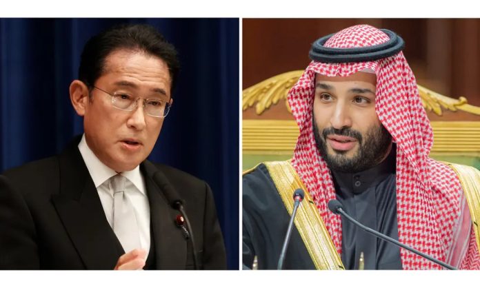 سعودی ولی عہد سے جاپانی وزیر اعظم کی ٹیلی فونک گفتگو