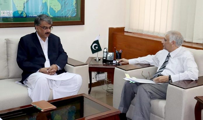 نگراں وفاقی وزیر منصوبہ بندی و ترقی سمیع سعید کی وزیراعظم آزادکشمیر چوہدری انوارلحق سے ملاقات