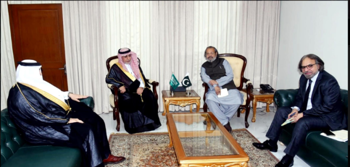 نگران وفاقی وزیر مدد علی سندھی سے سعودی عرب کی امام محمد بن سعود اسلامی یونیورسٹی کے صدر کی ملاقات