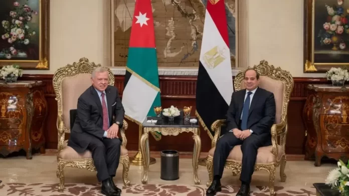قاہرہ میں مصر اردن سربراہی اجلاس کا انعقاد