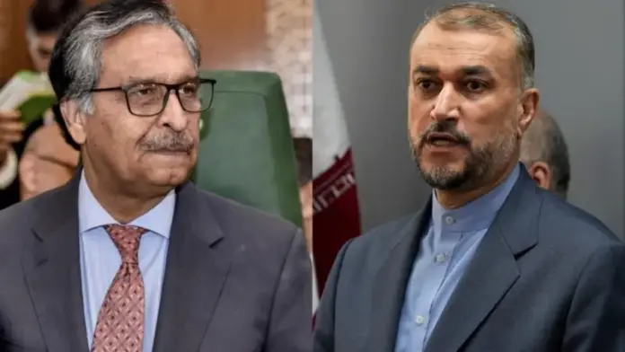 وزیر خارجہ جلیل عباس جیلانی سے ایران کے وزیر خارجہ حسین امیر عبداللہیان کا ٹیلی فون پر رابطہ