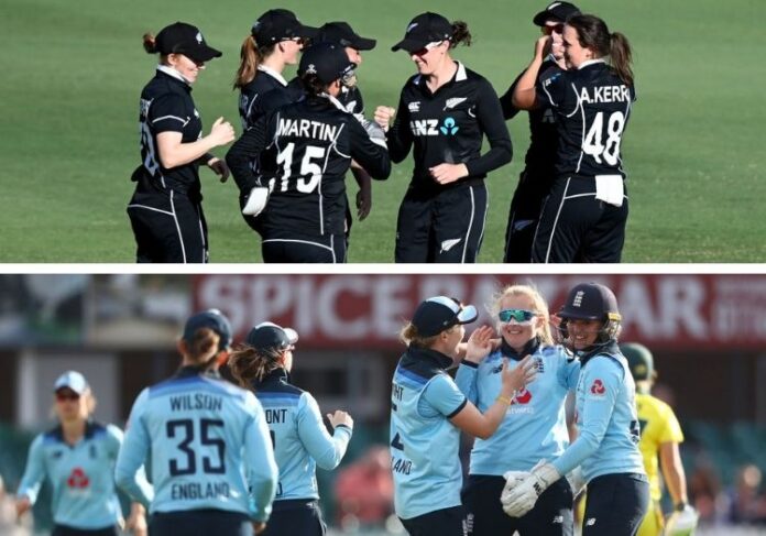 New Zealand and England women's cricket teams