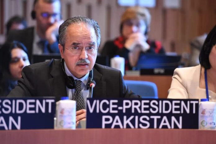 Pakistani delegate Asim Iftikhar