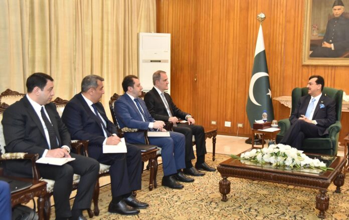 قائمقام صدر سید یوسف رضا گیلانی کا پاکستان اور آذربائیجان کو مزید قریب لانے کیلئے تعلیمی اور پارلیمانی تبادلوں ، روابط بہتر بنانے کی ضرورت پر زور