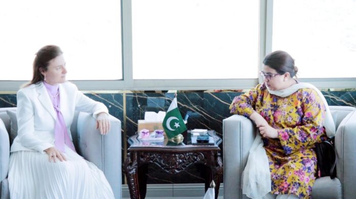 وزیر مملکت برائے آئی ٹی شزہ فاطمہ خواجہ سے آئی ایم ایف نمائندہ کی ملاقات ، ڈیجیٹلائزیشن، آئی ٹی و ٹیلی کام سیکٹر پر تفصیلی تبادلہ خیال