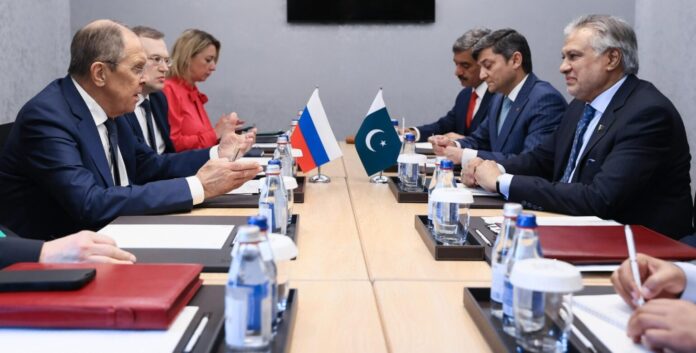 ASTANA, May 21 (APP): Deputy Prime Minister and Foreign Minister Senator Mohammad Ishaq Dar and Russian Foreign Minister Sergey Lavrov on Tuesday discussed the growing bilateral understanding and cooperation between Pakistan and the Russian Federation and recent regional and global developments.