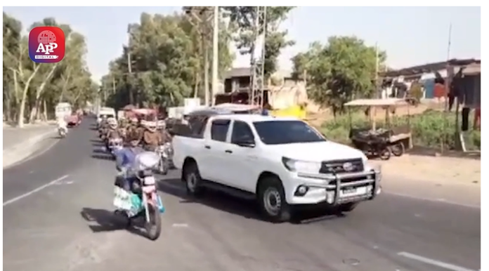 عیدالاضحیٰ کے موقع پر امن و امان کے قیام کو یقینی بنانے کے سلسلہ میں فلیگ مارچ کا انعقاد