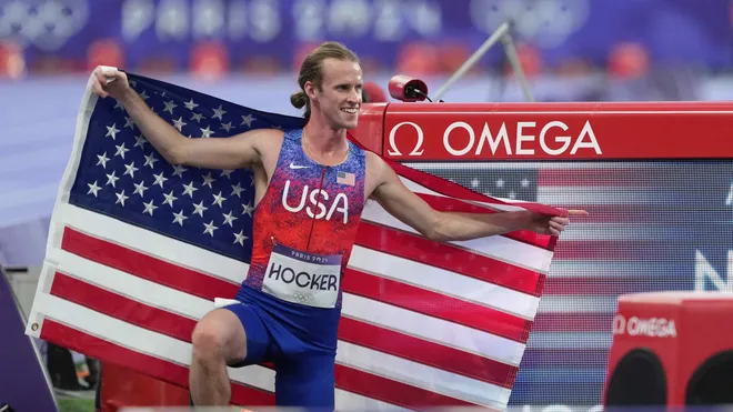 Olympic Games Athletics, USA's Cole Hawker
