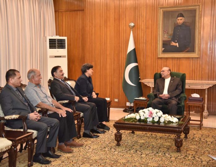 The delegation led by Dr. Dina Khan, chairperson of Abdul Qadeer Khan Hospital Trust