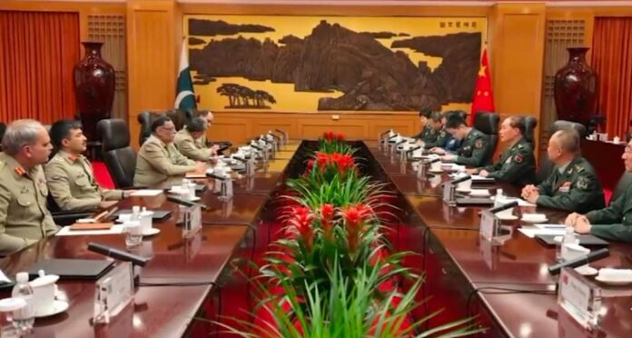 چیئرمین جوائنٹ چیفس آف سٹاف کمیٹی کی چینی عسکری قیادت سے الگ الگ ملاقاتیں ، علاقائی امن اور استحکام کے لیے پاکستان کے کردار پر گفتگو کی چیئرمین جوائنٹ چیفس آف سٹاف کمیٹی کی چینی عسکری قیادت سے الگ الگ ملاقاتیں ، علاقائی امن اور استحکام کے لیے پاکستان کے کردار پر گفتگو کی