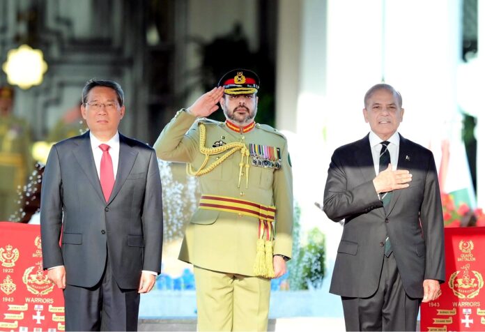 چین کے وزیراعظم لی چیانگ کے اعزاز میں وزیراعظم ہائوس میں استقبالیہ تقریب کا انعقاد