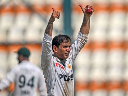 Pakistani spinners Nauman Ali