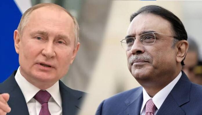 صدر آصف علی زرداری کی روسی ہم منصب ولادیمیر پوٹن سے ملاقات