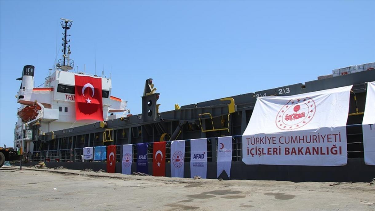 Turkish goodwill ship