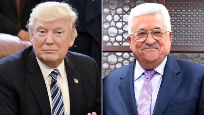 Mahmoud Abbas's telephone conversation with Donald Trump