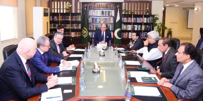 وفاقی وزیر خزانہ سینیٹر محمد اورنگزیب سے پاکستان میں فرانس کے سفیر کی ملاقات