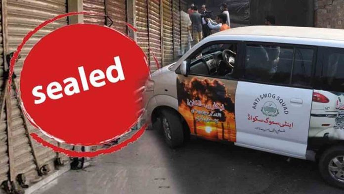 ضلعی انتظامیہ نے انسداد سموگ ایس او پیز کی خلاف ورزی پر 113 دکانیں، مارکیٹس اور شاپنگ مال بند کروادئیے