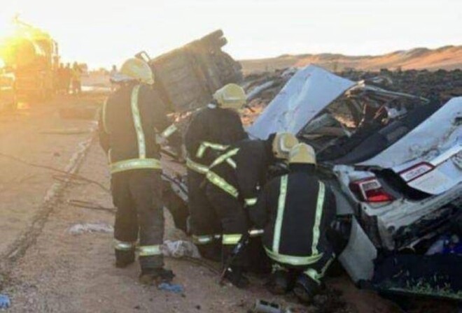 جازان میں ٹریفک حادثہ، والدین اور 5 بچےجاں بحق