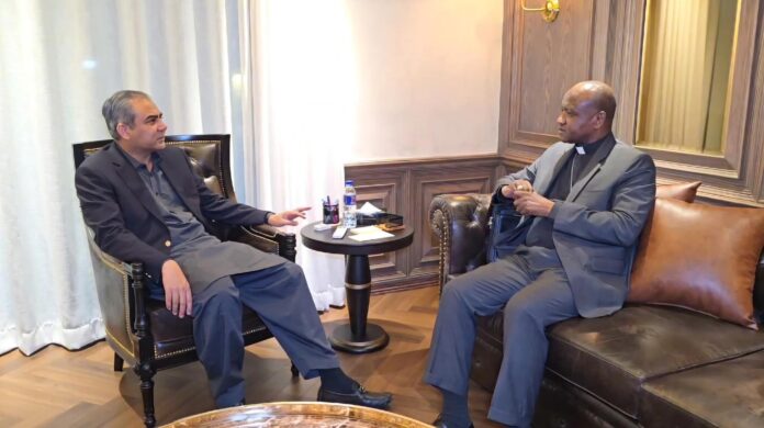 وفاقی وزیرداخلہ محسن نقوی سے ویٹیکن سٹی کے سفیر آرچ بشپ گرمانو پینموٹ کی ملاقات،باہمی دلچسپی کے امور بارے تبادلہ خیال کیا