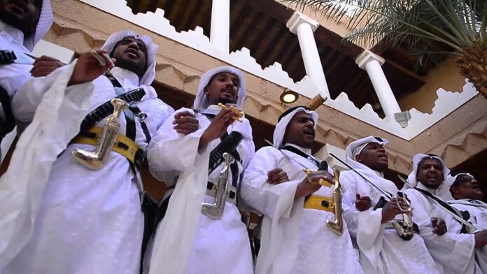 Traditional Saudi dance performance