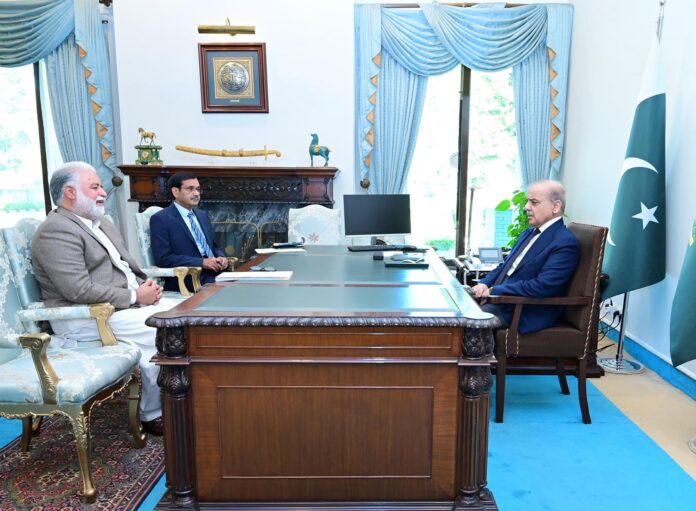 خیبرپختونخوا کی ترقی کیلئے پر عزم ہیں،وزیراعظم شہبازشریف کی مرتضی جاوید عباسی سے ملاقات میں گفتگو