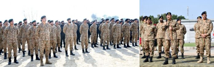 آرمی چیف کا بہاولپور چھاؤنی کا دورہ،نےپاک فوج کے افسران اورجوانوں کی غیر متزلزل لگن، بلند حوصلے اور جنگی تیاریوں کو سراہا